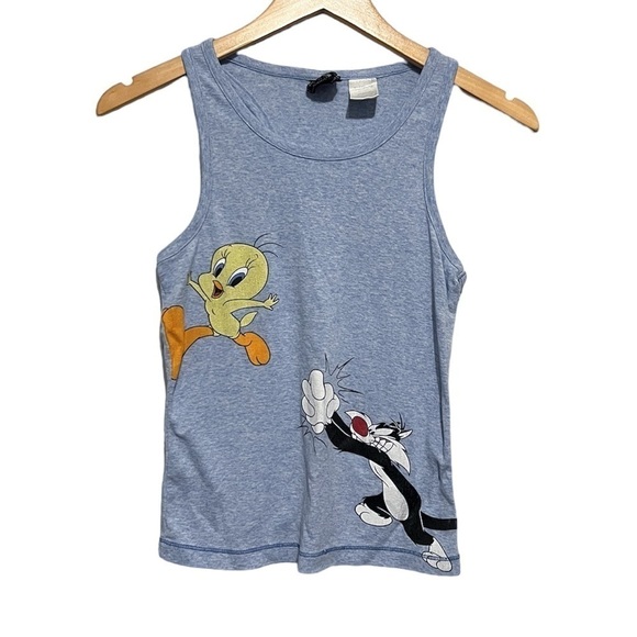 Looney Tunes Y2K Tweetie and Sylvester Baby Tank Medium - Picture 1 of 5